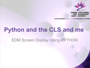 Python and the CLS and me