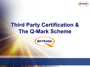 Q-MARK Certification process - Bereco Timber Windows and Doors
