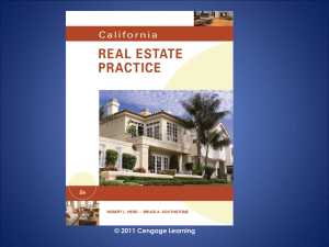 California Real Estate Practice - PowerPoint - Ch 07