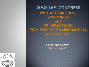 Revision of WMO No. 258 and its implications, with emphasis on