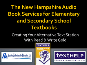 Read and Write Gold - New Hampshire Society for Technology in