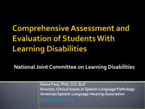 Comprehensive Assessment and Evaluation of Students