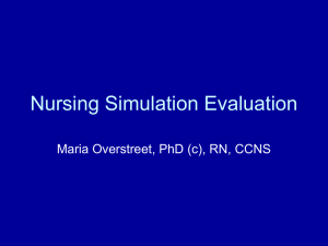 Nursing Simulation Evaluation