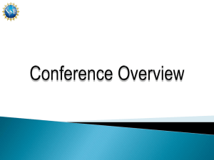 2011 PI Conference Overview