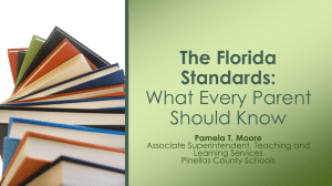 The Florida Standards - Lakewood High School
