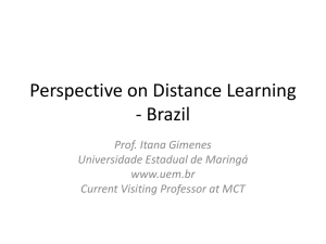 Perspective on Distance Learning - Brazil
