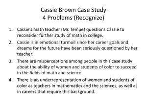 Chapter 10 Cassie Brown Case Study