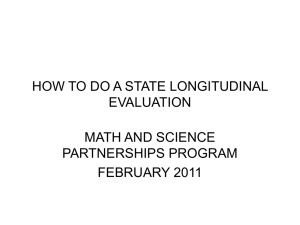 how to do a state longitudinal evaluation