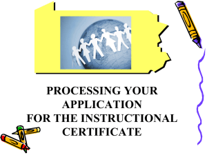 THE ABC`s OF PA CERTIFICATION