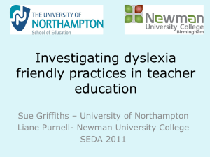 Investigating dyslexia-friendly practices in teacher education