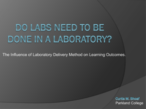 Assessing Alternative Methods of Lab Delivery