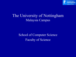 Induction-Sep11 - The University of Nottingham Malaysia Campus
