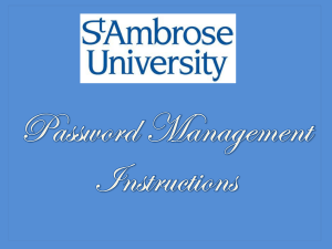 St. Ambrose Information Resources