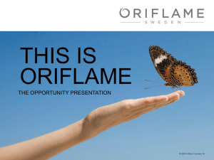 Diapositiva 1 - Why Oriflame?