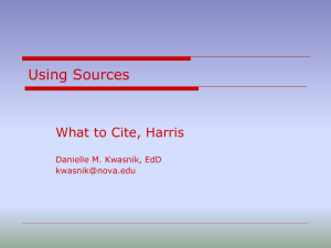 Using Sources PowerPoint
