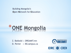 ONE Mongolia - Open Education Conference