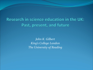 what have been the trends in UK science education research