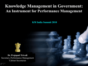 Knowledge Management in Government