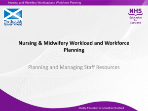 Planning and managing staff resource