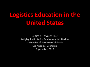 Logistics Education in the United States