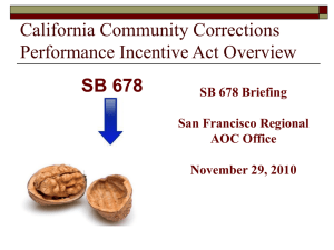 SB 678 (The California Community Corrections Performance