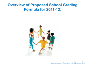 Proposed School Grade Changes for 2011-2012