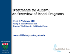 Overview of Model Programs PowerPoint, Dr. Fred Volkmar