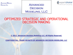 Advanced Decision Modeling, LLC