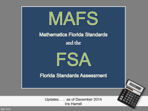 MAFS and the FSA Post-FAM Secondary Presentation 01/15