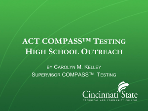 COMPASS Testing-Cincinnati State