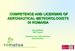 Competence and Licensing of AMP in Romania
