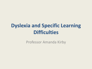 Dyslexia Benchmarking Report