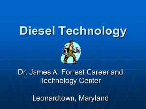 Introduction to Diesel Technology - St. Mary`s County Public Schools