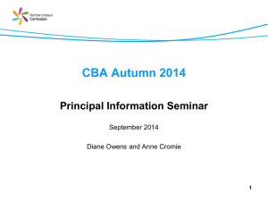 Principal Presentation Autumn 2014