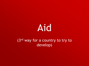 Aid - Think Geography