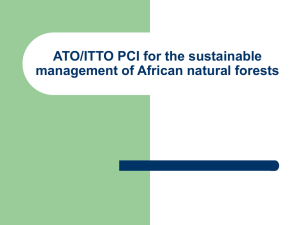 Presentation of the ATO/ITTO PCI