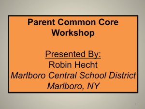 Parent CC Workshop
