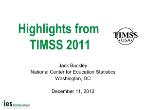 TIMSS PowerPoint presentation - Florida Department of Education