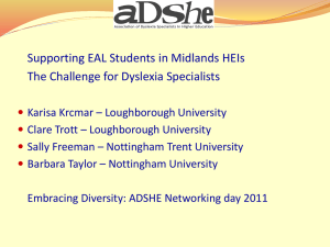 Supporting EAL Students in Midlands HEIs