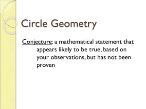 Circle Conjecture Summary