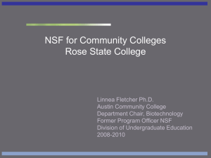 Exploring NSF Funding Opportunities