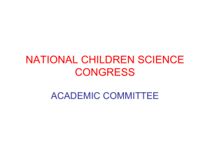 NATIONAL CHILDREN SCIENCE CONGRESS final