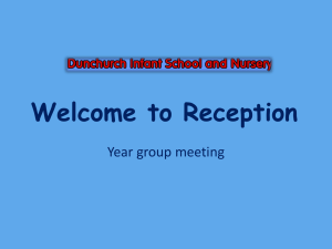 Welcome to Reception - Dunchurch Infant School and Nursery