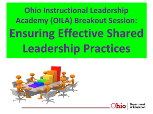 Ensuring Effective Shared Leadership Practices