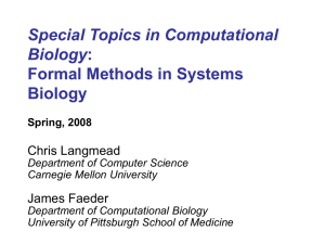 Formal Methods in Systems Biology