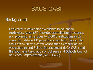 SACS CASI - Burke County Public Schools
