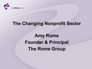 Changing the Nonprofit Sector
