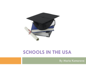 Schools in the USA by Komarova