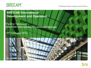 BREEAM International Schemes - UPSI-BVS