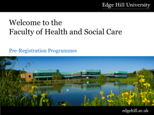 Applying to Health and Social Care Courses